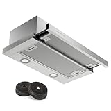 Klarstein Dunstabzugshaube 60cm, Abluft-Dunstabzugshaube mit...