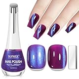 SUPWEE Nagellack Schnelltrocknend mit Magnet, 16ML Cat Eye Nagellack...