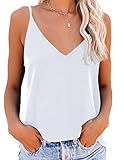 NONSAR Unterhemden Damen Spaghettiträger Damen Basic Top Lange Tanks...