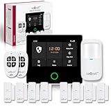 seQrell Alarmanlagen-Set für zu Hause, kabellos, WLAN und GSM 4G LTE, Tuja...