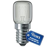 VIOKS Glühbirne E14 15W 230V 300°C 22mmØ 48mm für Neff AEG Bauknecht...