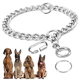 Kettenhalsband Hund, 65cm Hundehalsband Kette, Verstellbare Hundekette mit...