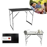 Lemodo Tapeziertisch 3-teilig klappbar, Multifunktionstisch mit...