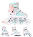 BESTIF Inliner für Kinder und Erwachsene Inline Skates 4in1 Rollschuhe...