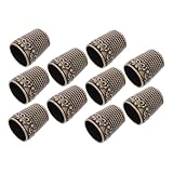Anneome 10 Stück Teiliges Metall Nähfingerhüte Robuste Fingerprotektoren...