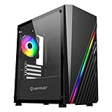 UNYKAch GLAYZE Micro ATX Mini-Gaming-PC-Gehäuse, ARGB-Front, seitliches...