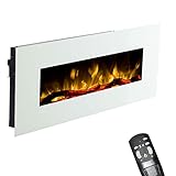 GLOW FIRE Elektrokamin mit Heizung und Kaminfeuer (Wandkamin) -...