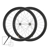 MEROCA VEL Rennrad-Radsatz aus Carbon, 700 C, Drahtreifen, 50/60 mm tief,...