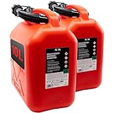 KOVA® 2x Benzinkanister 10L ROT Dieselkanister Reservekanister...