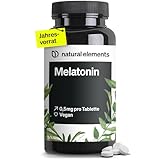 natural elements Melatonin – 365 Tabletten – 0,5mg Melatonin pro...