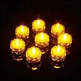 AMFUN Tauchbare LED-Lichter, 12 Stück Flammenlose LED Kerzen Teelichter,...
