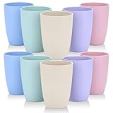 Hikrxya 10er Set Wiederverwendbare Plastikbecher, 350ml Mehrweg...