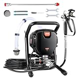 VEVOR Stand Airless Farbsprüher, 3000PSI 750W Effizienter Elektrischer...
