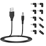 LIANSUM USB to DC 5V Kabel auf Netzkabel Universal 5.5x2.1mm Steckerbuchse...
