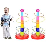 Ringwurfspiel Wurfspiel 2Set mit 30pcs Ringe, Kindergeburtstag Spiele...