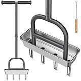 Dolibest Rasenlüfter Manuell, Rasen Belüfter Hohlspoon Aerifiziergabel...