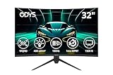 Odys XP32 PRO-X - Curved Gaming Monitor 32 Zoll (80 cm), 180 Hz, WQHD...