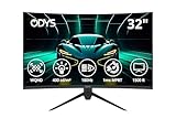 ODYS XP32 PRO-X - Curved Gaming Monitor 32 Zoll (80 cm), 180 Hz, WQHD...