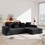Ecksofa mit Schlaffunktion - Big Sofa 3 Sitzer für Wohnzimmer, L Form...