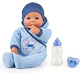 Bayer Design 94683AA -Funktionspuppe Hello Baby Boy mit Zubehör, 46 cm,...