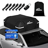 GREENHILL Auto Dachbox 410L Faltbar [Lackschonend], Dachgepäckträger...