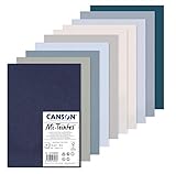 Canson Mi-Teintes, Farbiges Zeichenpapier, 160gsm, 98lb, Bogen,...