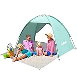 Strandmuschel, 2-3 Personen Familie Zelt UV Schutz 50+ Strandzelt XXL...
