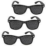 3 Stück Augentrainer Lochbrille, Komfortable Lochbrille für Augentraining...