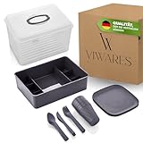 Viwares Picknick Geschirrset für 6 Personen – 33-teiliges Camping Set...