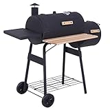 Outsunny Holzkohlegrill 3 in 1 Smoker Holzkohlegrill BBQ Barbecue BBQ Grill...