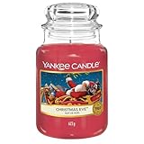 Yankee Candle Duftkerze im Glas (groß) | Christmas Eve | Kerze mit langer...