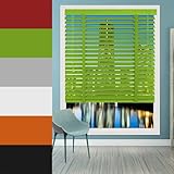 Easy Fit Wasserdichte Holzjalousien für Wohnzimmer, Schlafzimmer & Büro...