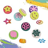 KLYNGTSK 24 Stücke Kinderstempel Schwamm Malerei Stempel Set Kinder...
