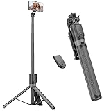 RISEOFLE 180cm Handy Stativ & Selfie Stick, Aluminium Integriertes...