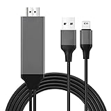 TFUFR HDMI-Adapterkabel für iPhone zu TV, 1080P HDTV Digitales...