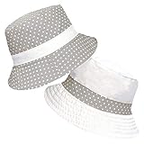 TOSKATOK® UPF 50+ Gepunkteter Sonnenhut aus Baumwolle für Damen,...