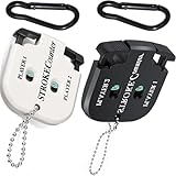 2 Stück Golf Ergebnis Zähler, Golf Scorer Zähler mit 2 Karabiner Golf...