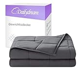 Dailydream Therapie Gewichtsdecke | 135x200 | 4,5 kg | Grau | aus 100%...