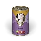 KITTY Cat Paté Ente, 6 x 400 g, Nassfutter für Katzen, getreidefreies...