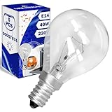 MONTERAL 5 Stück Backofenlampe E14 40W 230V 300°С mit dem Originalcode...