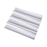 XUMKFJRE 4 Rillen Baguette nicht kleben Backblech Wellen Backformen Form...