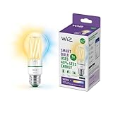 WiZ ultra effiziente smarte LED Lampe, E27, Energieeffizienzklasse A,...