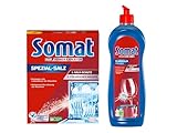 Somat Spülmaschinenpflege SET, Klarspüler 750ml & Spezial-Salz 1,2Kg,...