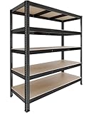 MASKO® Schwerlastregal Lagerregal Kellerregal 180x160x60cm, 1500kg...