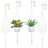 Dacitiery 4er Set Makramee Blumenampel,Blumenampeln Zum...