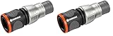 Gardena Premium Schlauchverbinder 13 mm (1/2 Zoll) - 15 mm (5/8 Zoll):...