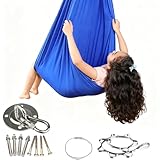 Hängematte -Bequemer Stoff | Camping Atmungsaktiv - Elastische Indoor...