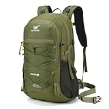 SKYSPER Wanderrucksack 25L, Klein Rucksack mit Rückenbelüftung aus...