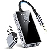 2025 Bluetooth Adapter für Flugzeug, 2-in-1-Bluetooth 5.2 Sender...