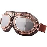 Motorradbrille Retro, Motorrad Brillen, Winddicht Fliegerbrille, Winddicht...